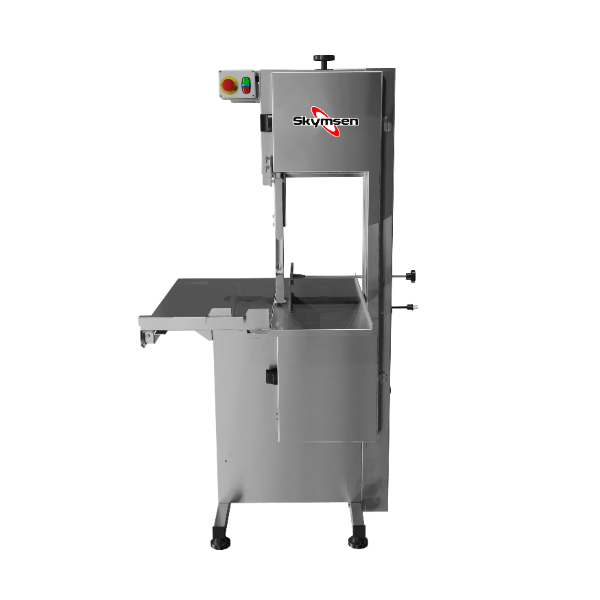Serra Fita para Açougue Skymsen SL-282 Inox 220V 2CV — Lâmina 2.820mm Mesa Móvel para Açougue e Supermercado