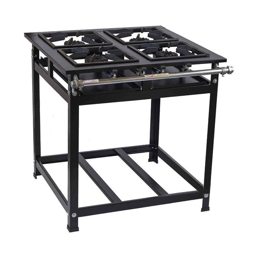 Fogão Industrial 4 Bocas Cristal Aço 40x40cm