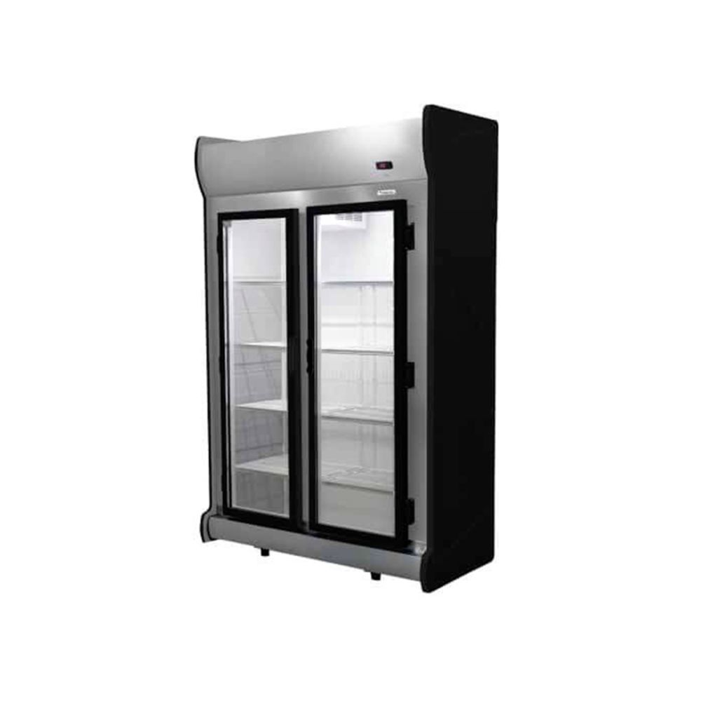 Auto Serviço Fricon 1000 Litros ACFM 1000 Total Black - Expositor vertical 2 portas para supermercados