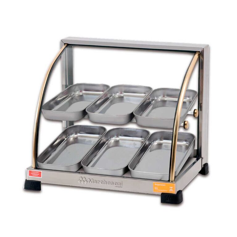 Estufa para Salgados Marchesoni Ouro Curva Dupla 6 Bandejas 220V - Vista profissional