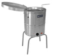 Fritadeira Industrial Eletrica 20 Litros BIMG 220V Inox com 2 Cestos - Vista frontal profissional
