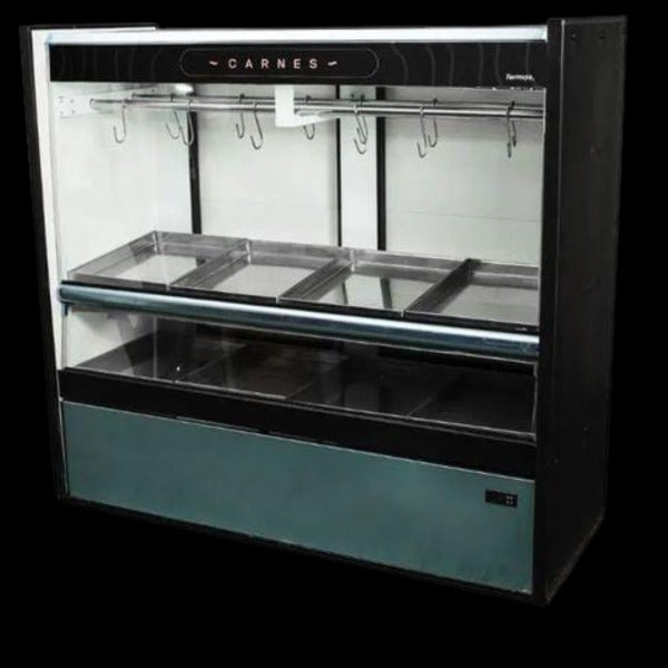 Expositor para Carnes Termisa FTPM 150 Duplo Preto 220V - Vista frontal profissional