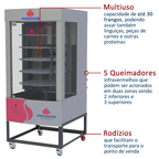 Forno Industrial Progas PRP-242 70kg Bivolt forno a gás padaria profissional panificadora - vista 5