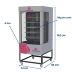 Forno Industrial Progas PRP-242 70kg Bivolt forno a gás padaria profissional panificadora - vista 6
