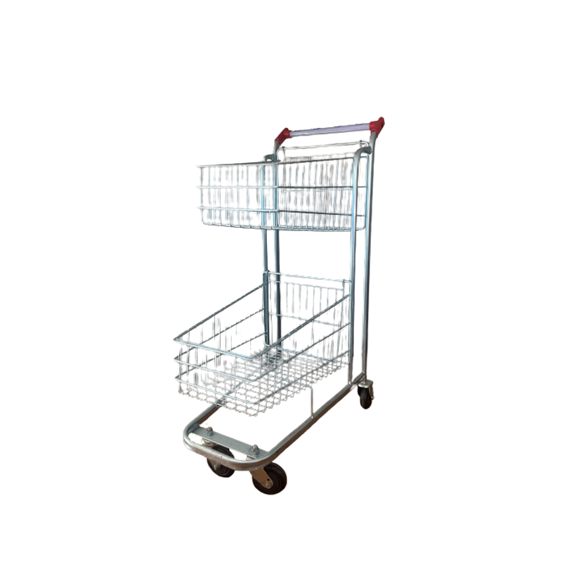 Carrinho de Supermercado 90 Litros Duplo S&A - Vista frontal profissional