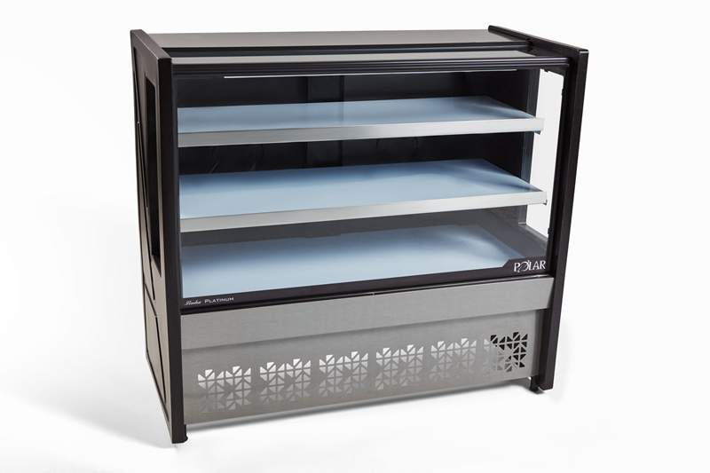 VITRINE NATURAL 1,25M PORT BAND PVNP 125 POLAR - Vista frontal profissional