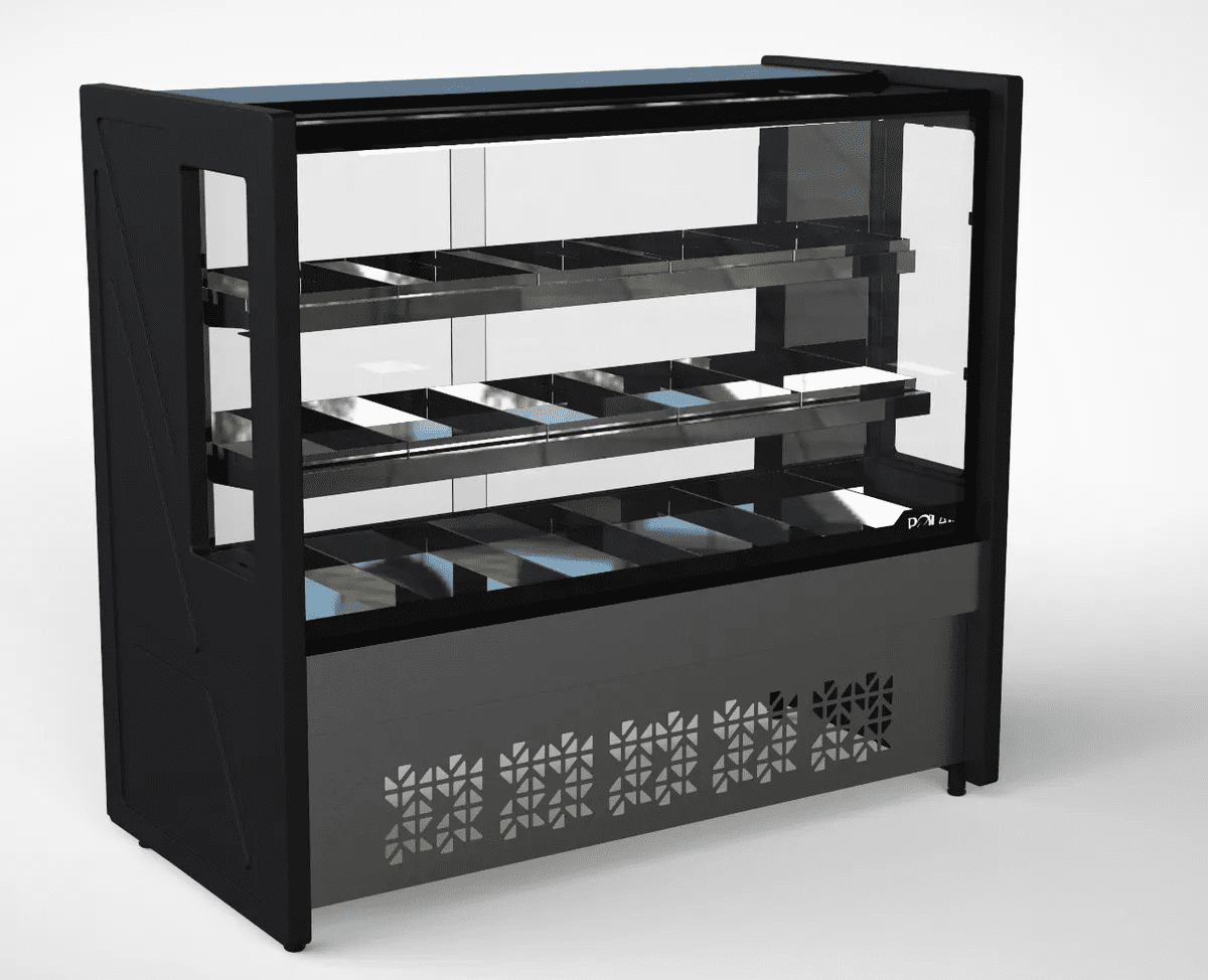Vitrine Polar Estufa 1 1.25m 220V para refrigeração comercial - vista 2