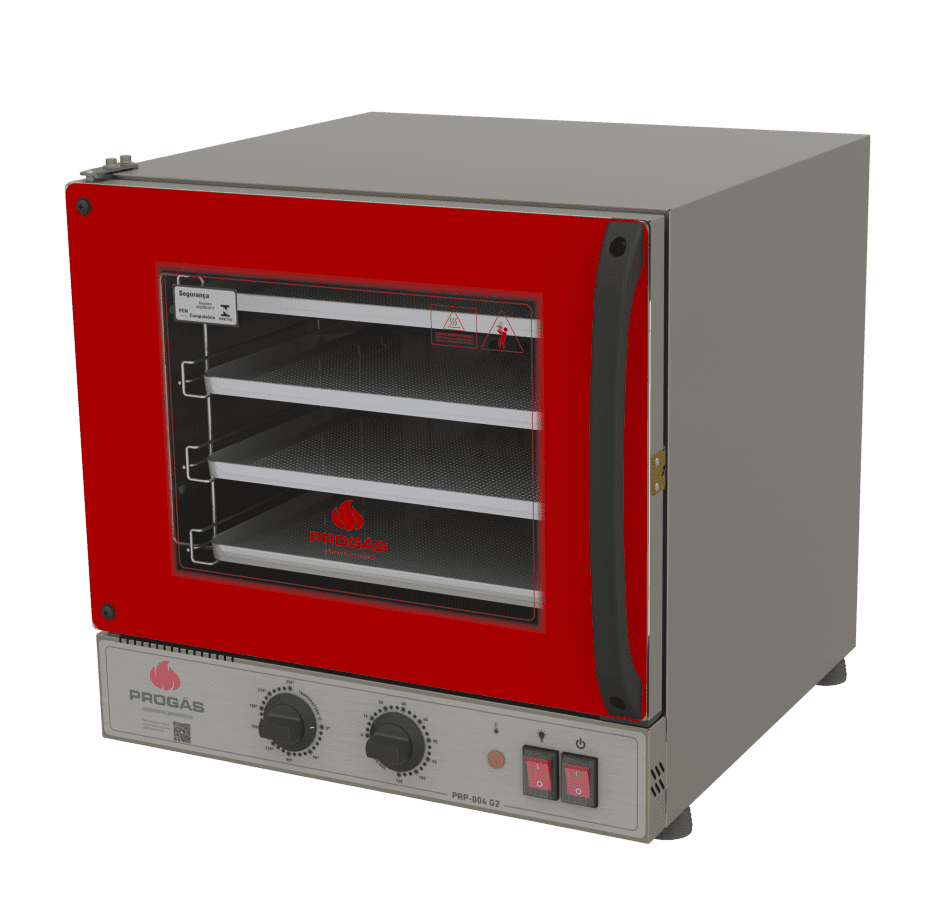 Forno Elétrico Turbo Progas PRP-004 G2 vermelho 220V analógico padaria artesanal lanchonete - vista 2