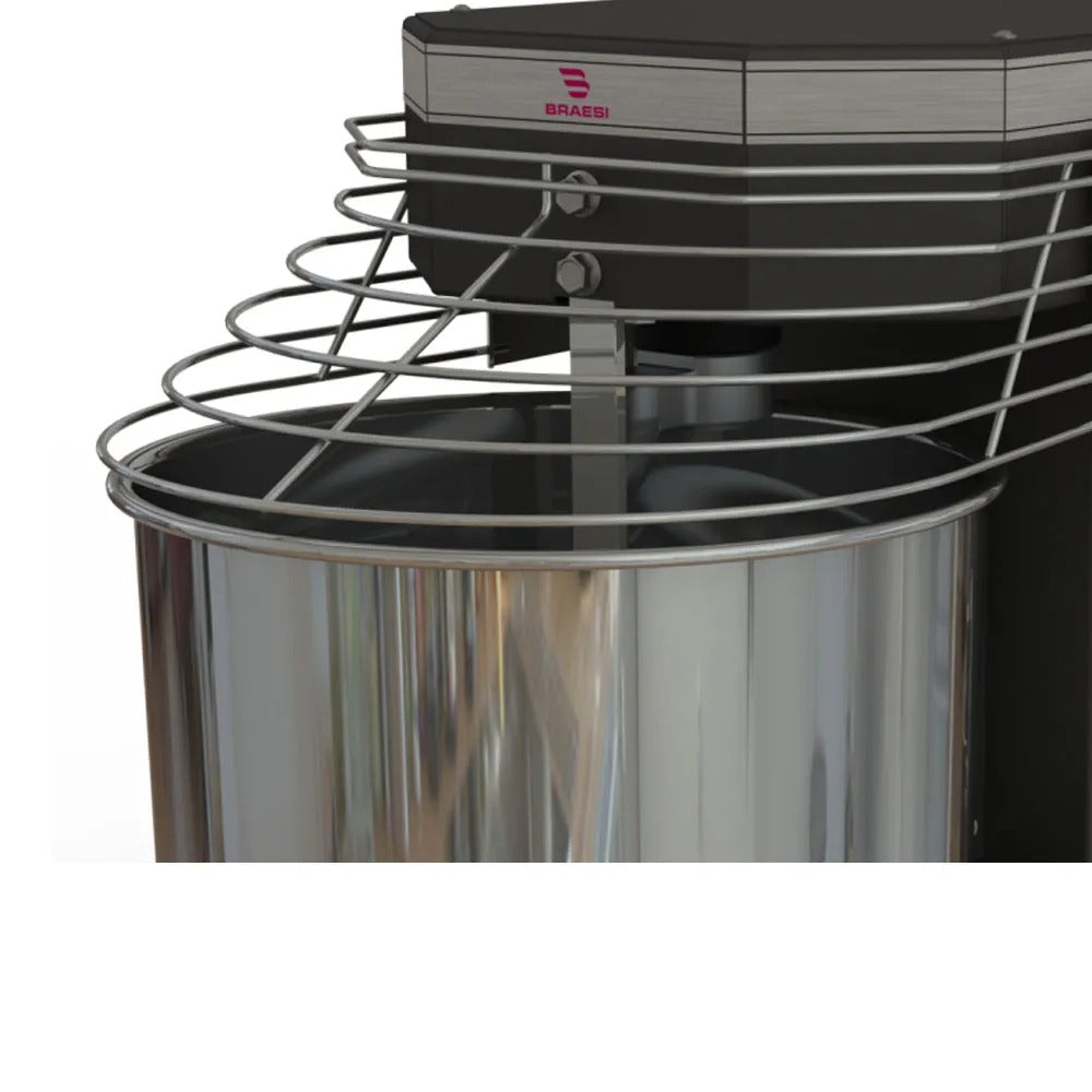 Amassadeira Espiral Braesi AES-05 50x60 5kg 127V/220V (Bivolt) Monofásico masseira profissional padaria pizzaria - vista 4