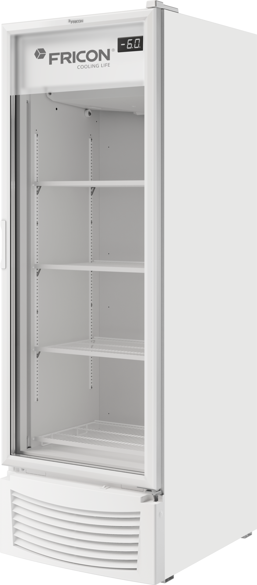 Cervejeira Fricon VCFC 569 V - Vista lateral direita 569 litros porta de vidro