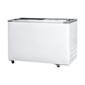 Freezer Expositor Horizontal Fricon HCED 411 LED — vista frontal com 2 tampas de vidro deslizantes