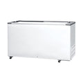 Freezer Expositor Horizontal Fricon HCED 503 LED — vista frontal com 2 tampas de vidro deslizantes