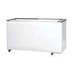 Freezer Expositor Horizontal Fricon HCED 503 LED — vista frontal com 2 tampas de vidro deslizantes