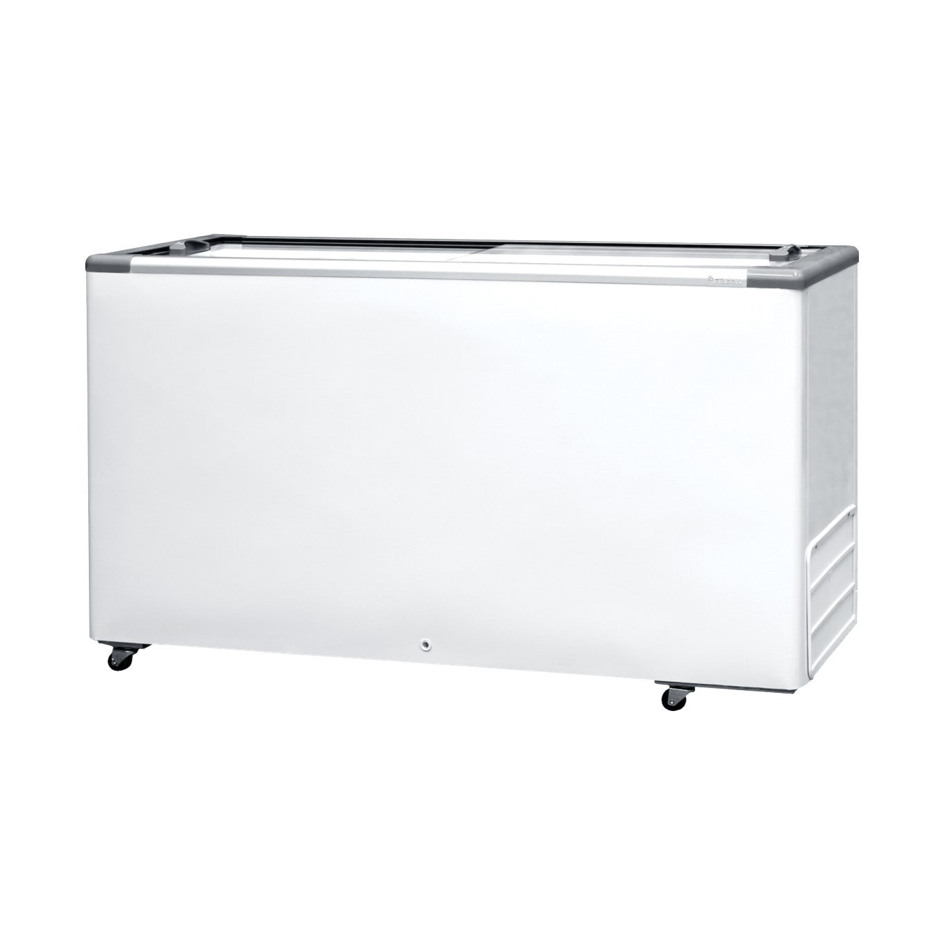 Freezer Expositor Horizontal Fricon HCED 503 LED — vista frontal com 2 tampas de vidro deslizantes