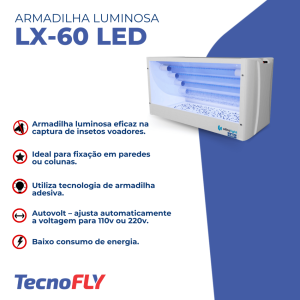 Armadilha Adesiva Lateral Force 60 Branca