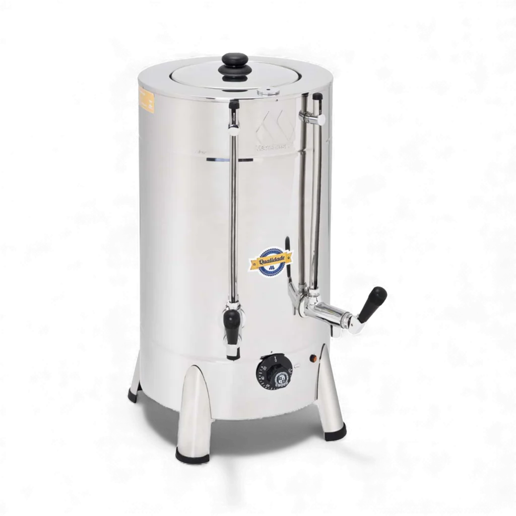 Cafeteira Industrial Marchesoni CF.2.402 4L 1300W Inox 304 — vista frontal completa