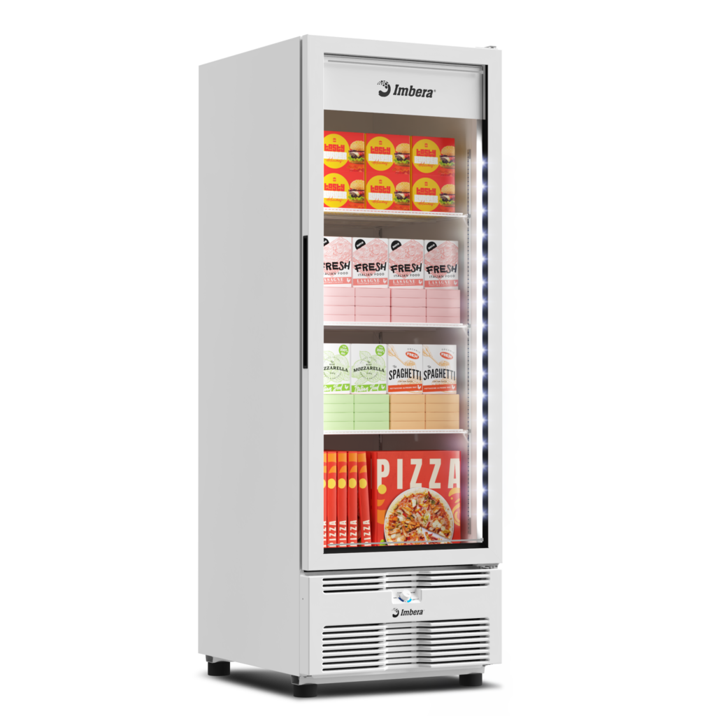 Conservador Vertical Imbera EVZ21-F1 Tampa Vidro LED Branco