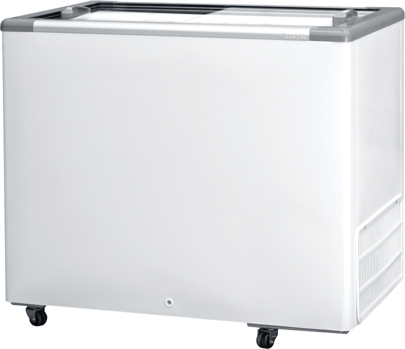 Freezer Expositor Horizontal Fricon HCED 311 LED — vista frontal com tampa de vidro