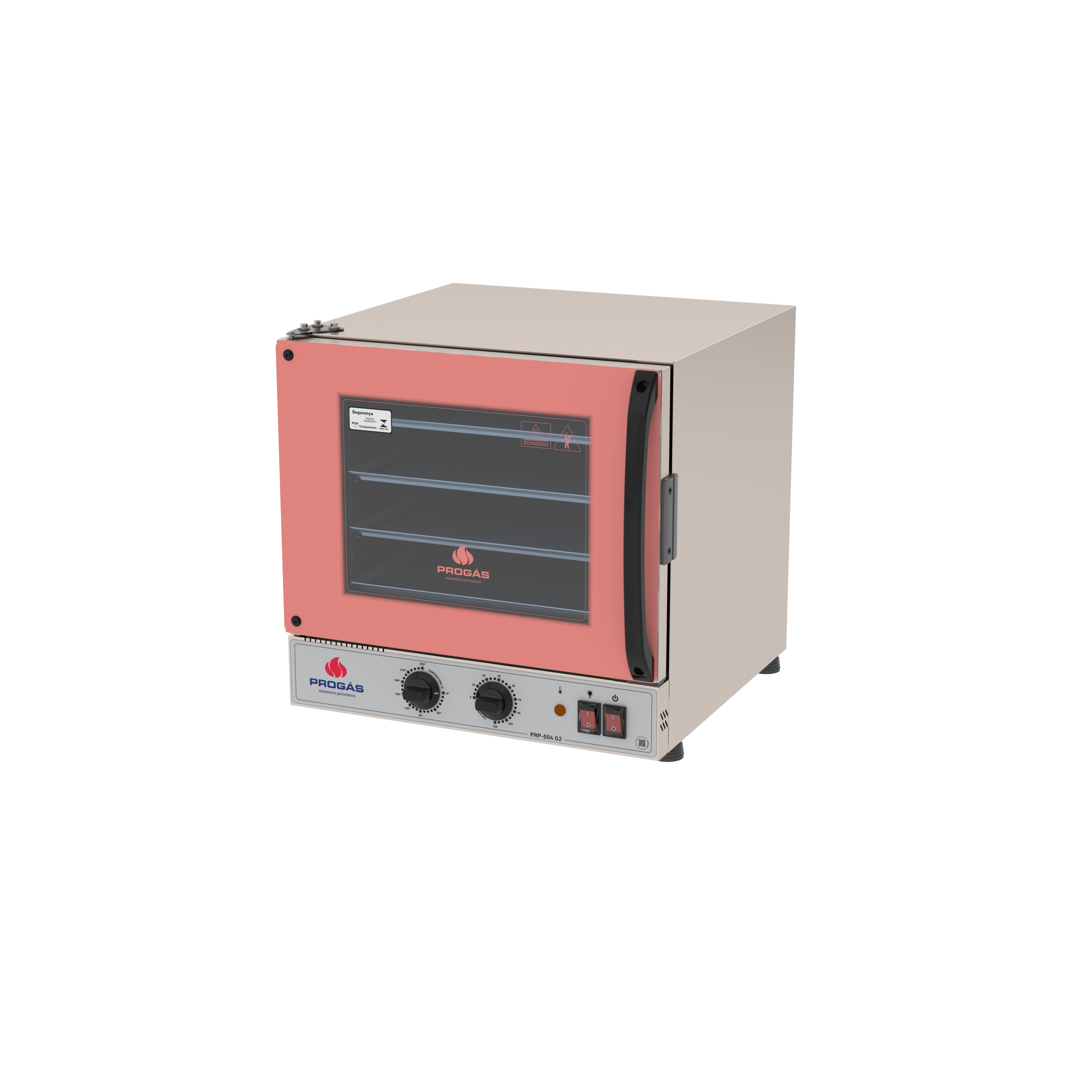 Forno Turbo Elétrico Progás PRP-004 G2 analógico 220V rosa 56L 4 esteiras - vista 1