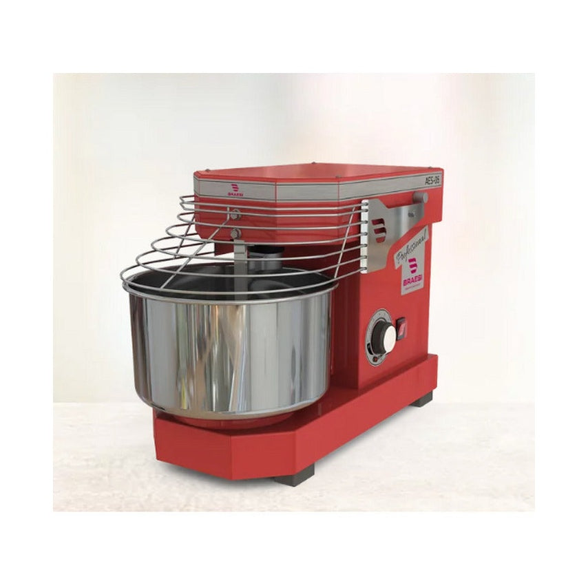 Amassadeira Espiral Braesi AES-05 Vermelho 5kg 127V/220V (Bivolt) Monofásico masseira profissional padaria pizzaria - vista 2