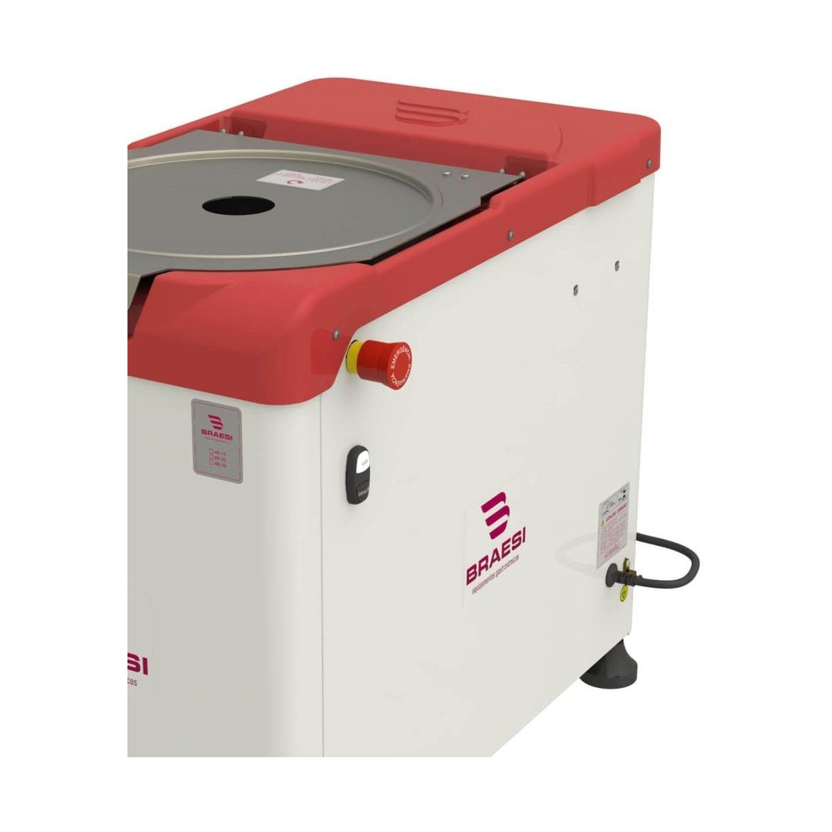 Amassadeira Rápida Braesi AR-25/1 3x220 25kg 220V Trifásico masseira horizontal profissional padaria pizzaria - vista 5