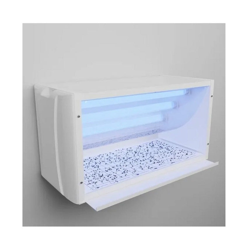 Armadilha Adesiva Force 60 Bivolt Branca vista frontal lâmpadas UV-A 60W
