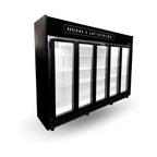 Auto Serviço Termisa ASMRF 300 5 Portas 220V Preto — Expositor Vertical Refrigerado 2200L para Bebidas Frios e Laticínios