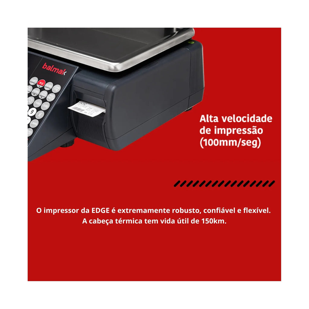Balmak Balança Balmak EDGE33TE 33kg Ethernet supermercado — vista 7