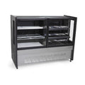 Balcão Estufa Refrigerada Polar 1,50m preto 220V vitrine híbrida 2 em 1 estufa e refrigerador para salgados quentinhos frios - vista 1