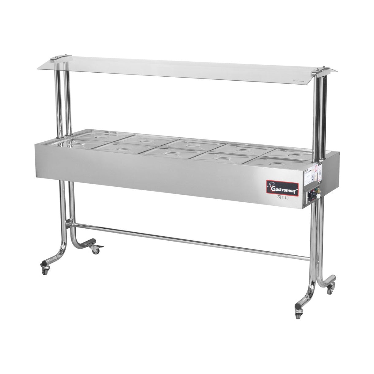 Balcão Térmico Gastromaq BTE10 220V — Pista Aquecida 10 Cuba - vista 1