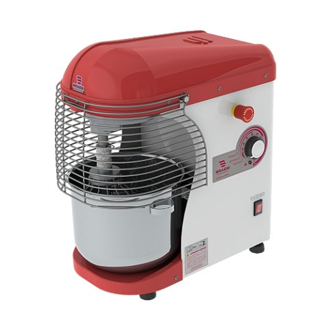 Batedeira Planetária Braesi BPEL-12/1 12L Bivolt automática Prata/Vermelho — Confeitaria de Pequeno e Médio Porte