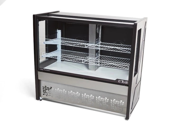 Vitrine Confeitaria 1,25m PT Platinum Polar
