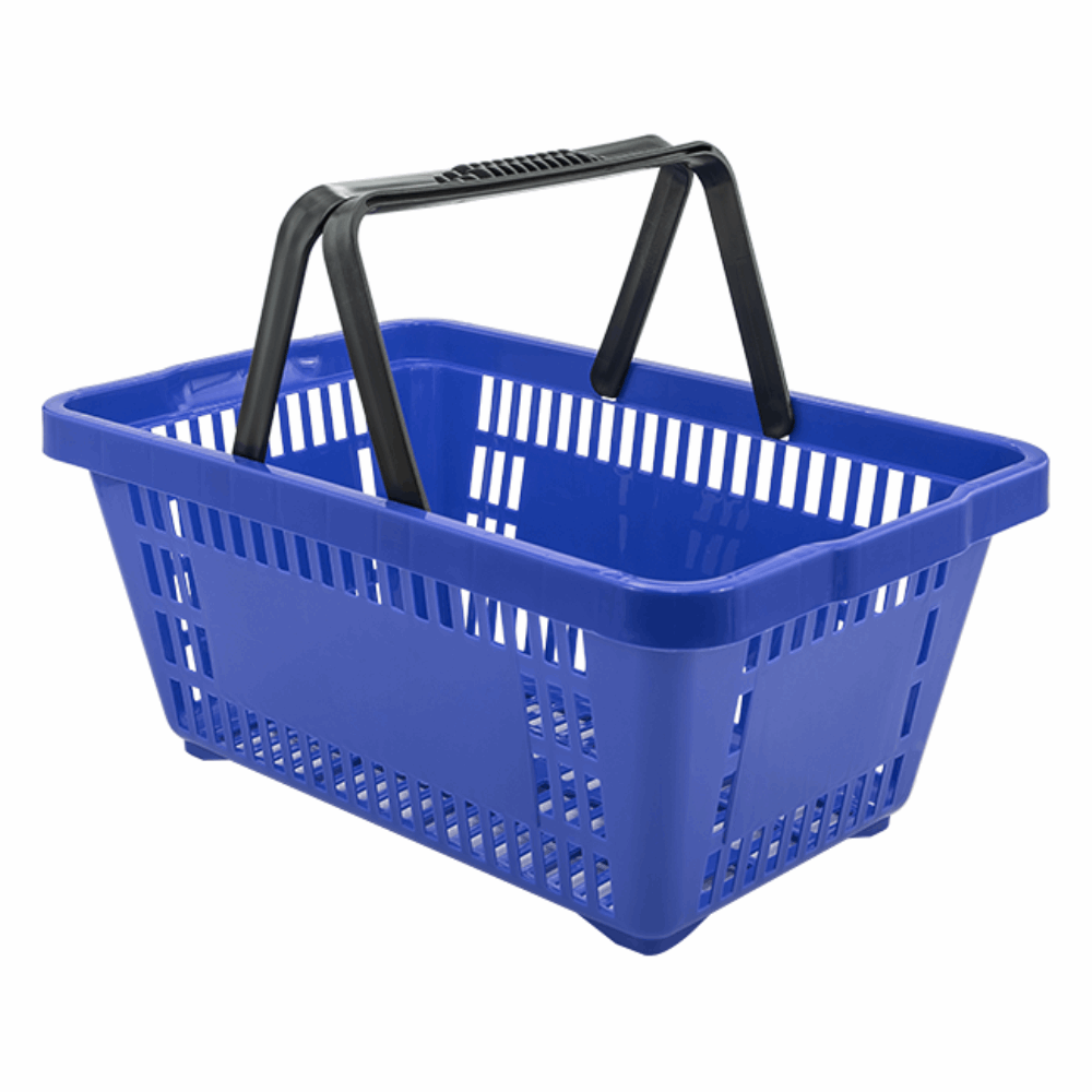 Cesta Plástica Della Plast D-100 Azul 16L — vista frontal