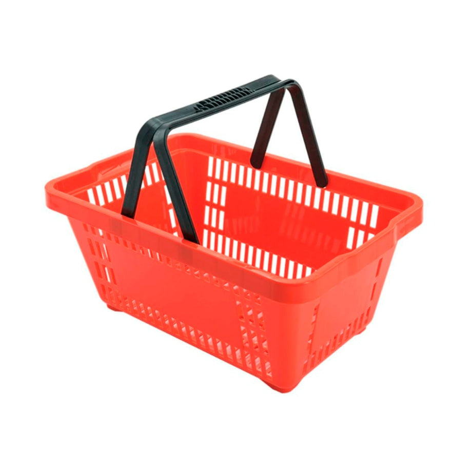 Plascar Cesto de Compras 15L Vermelho supermercado — vista 1