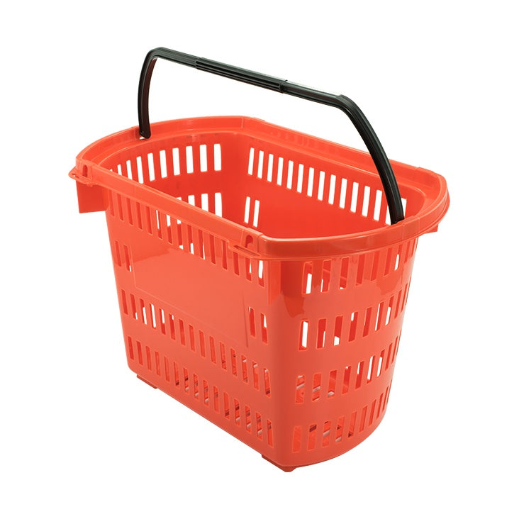 Cesta Dellaplast D-200 Vermelha para Supermercado Mercadinho Polipropileno - Vista profissional