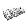 Cesto Aramado SA Gôndolas New Plus 30cm Preto Kit 2 Unidades para supermercado e farmácia