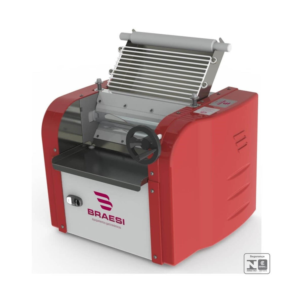 Cilindro de Massa Braesi CB-30 Bivolt — Laminador 30 cm para Padaria Pastelaria e Pizzaria