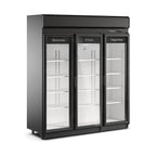 Expositor Auto-Serviço Fricon ACFM 1220 Total Black 220V — Refrigerador Vertical Comercial 1220 Litros 3 Portas de Vidro para Supermercado