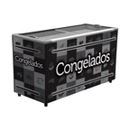 Ilha Expositora Fricon ICED 503 V Preta com LED 503L 220V para supermercado e sorveteria - vista 1