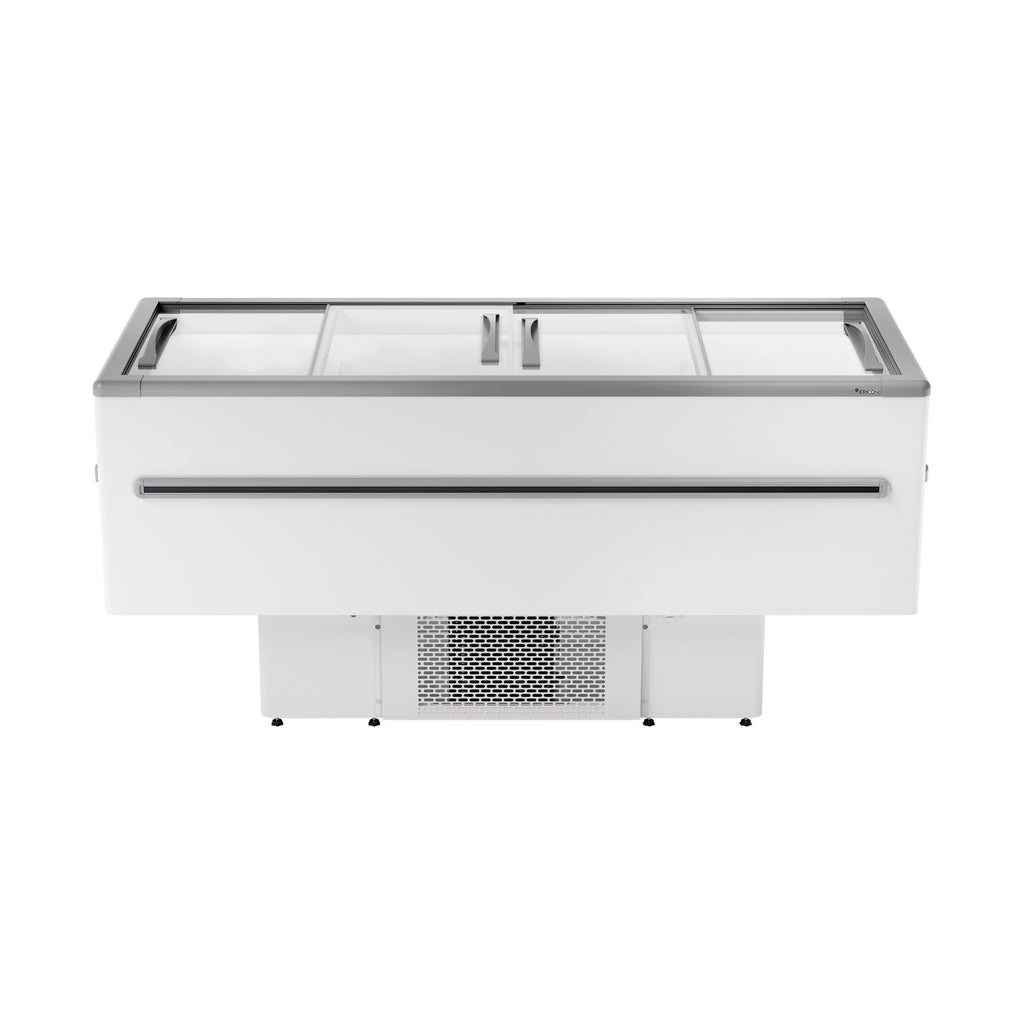 Ilha Expositora Fricon ICED 568 V Preta com LED 568L 220V para supermercado e sorveteria - vista 2