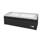 Ilha Expositora Fricon SMR 2200 SLB Total Black Preta 845L 2,20m Inverter Frost Free 220V para supermercado
