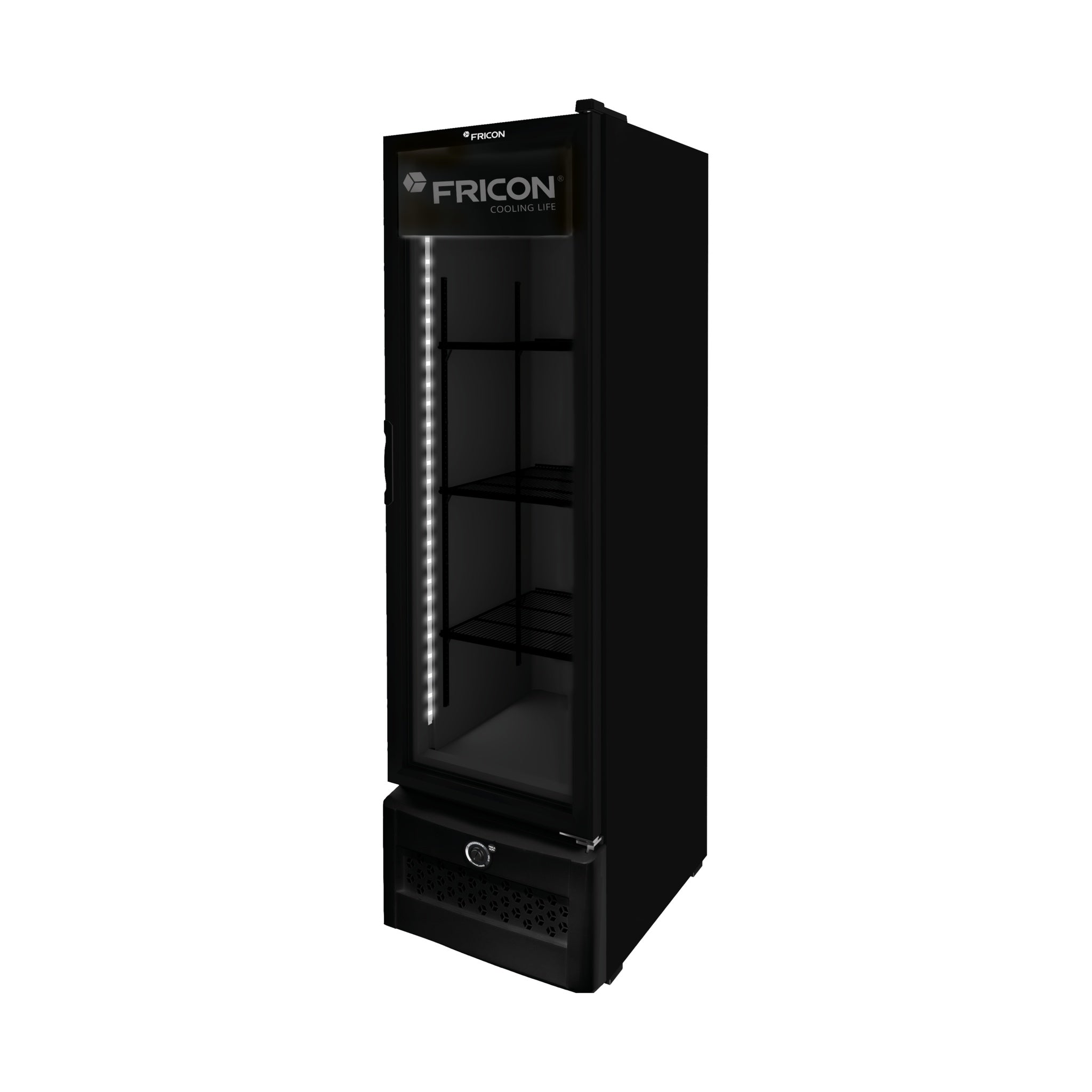 Freezer Conservador Fricon VCET 284 tripla ação porta de vidro preto 284L 220V para padaria e supermercado - vista 2