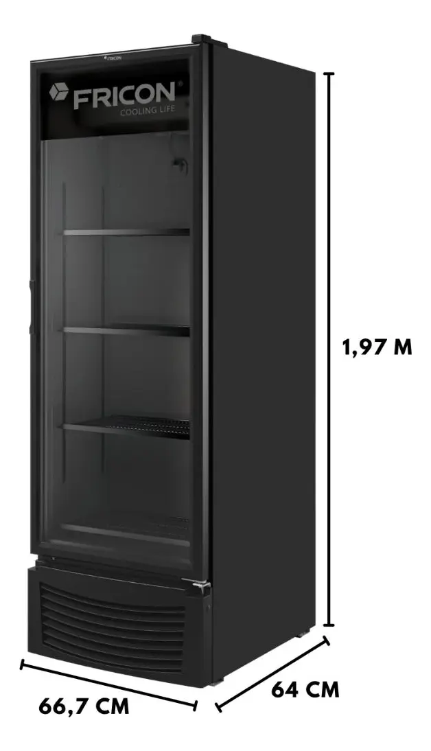 Cervejeira Vertical Fricon VCFC 569 V Total Black 220V - vista 4