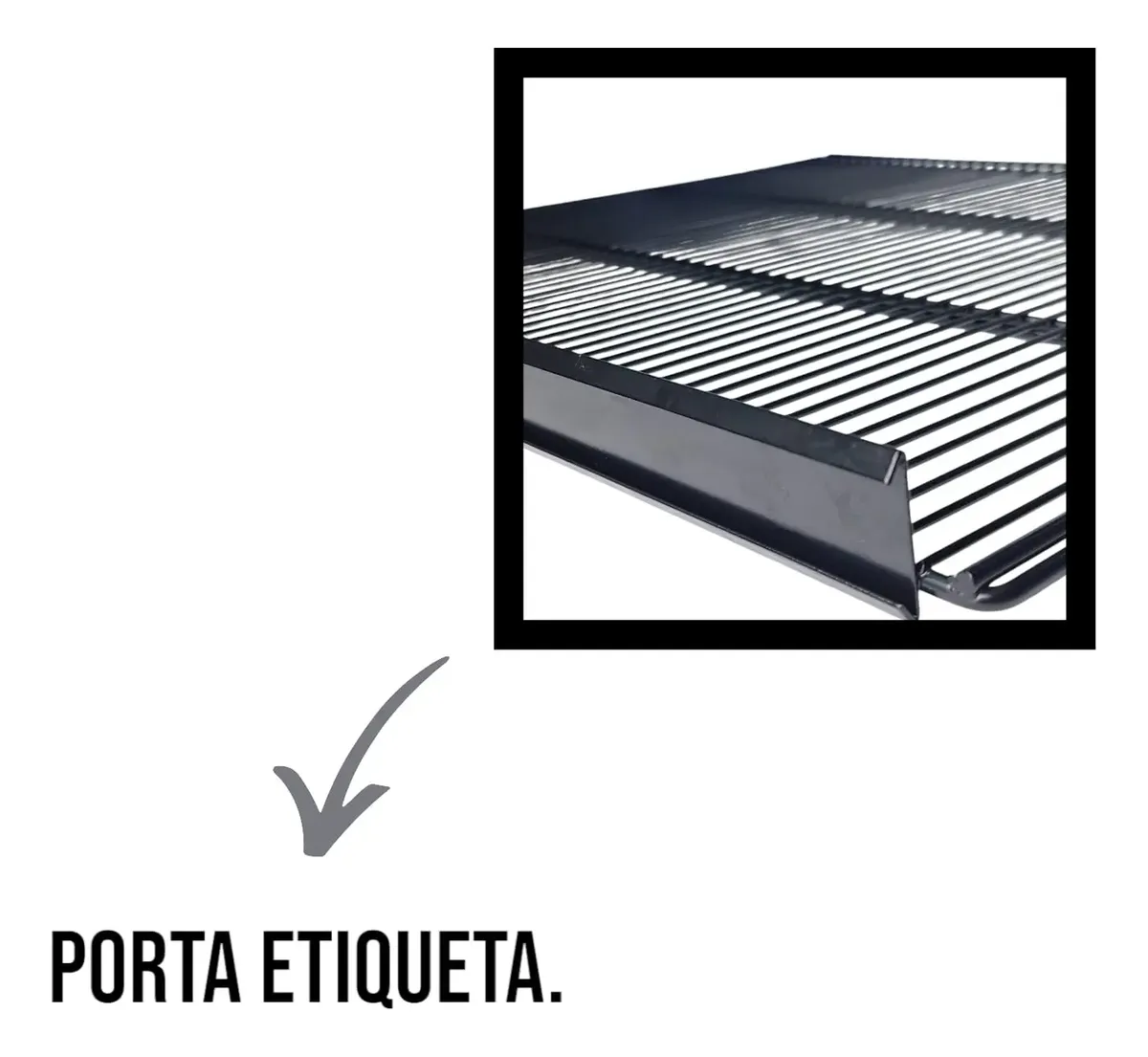 Prateleira Imbera CCV355 Preto Comercial