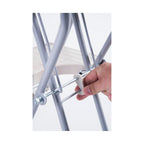 Escada profissional Primacor 3 cinza aberta 72,6cm — uso comercial e industrial