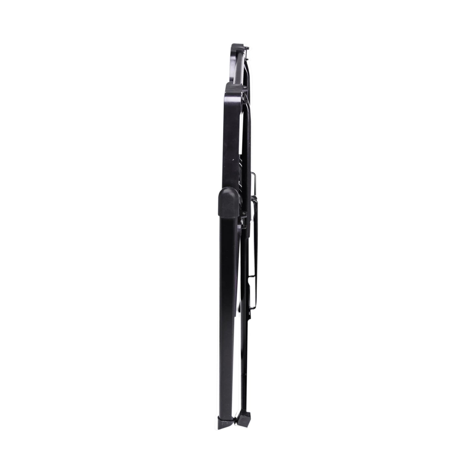 Escada Anodilar Alcance 2 Degraus Preta 120kg — vista frontal produto