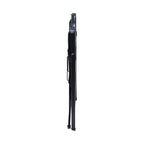 Escada Anodilar 3 Degraus Preta lateral aberta altura 72,6cm