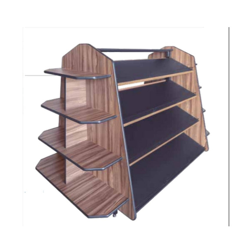 Expositor Central Cristal Aço para ovos e pães embalados 1,97m REF 681 - vista 3