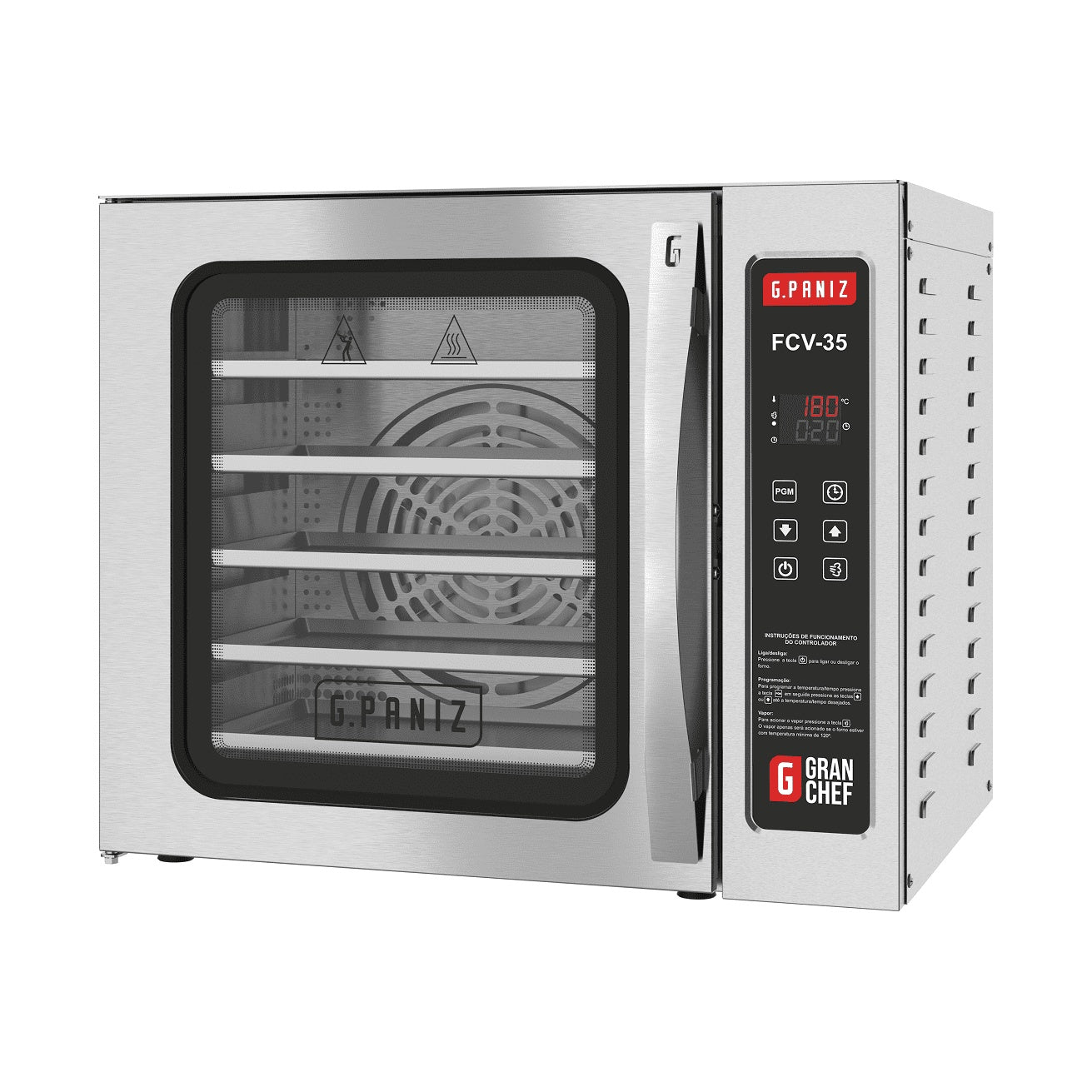 Forno de Convecção Compacto G.Paniz FCV 35 220V Monofásico industrial padaria - vista 6
