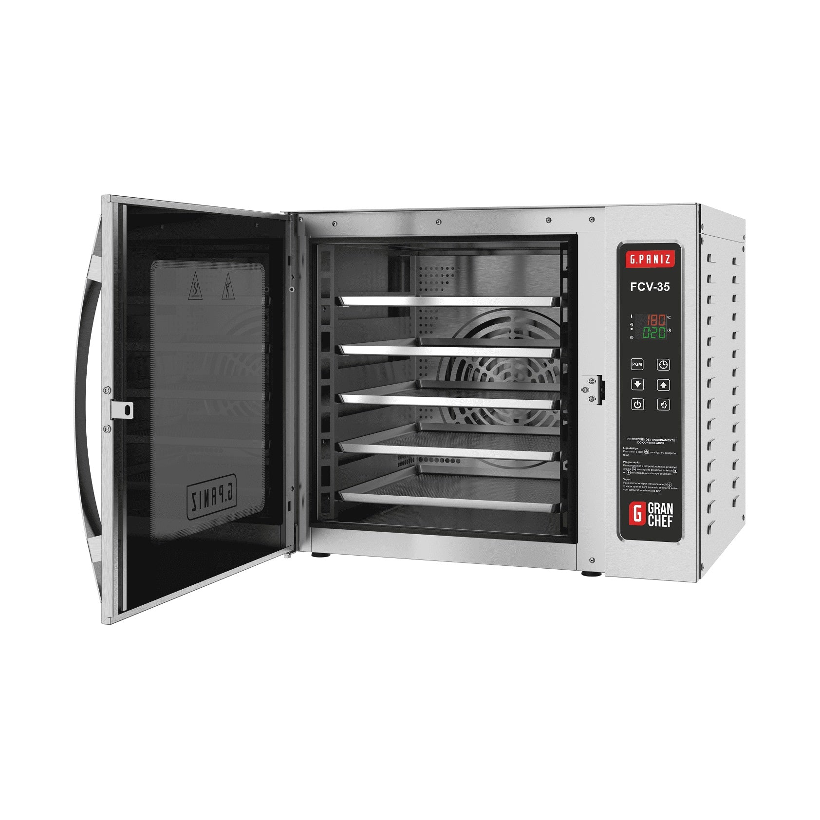 Forno de Convecção Compacto G.Paniz FCV 35 220V Monofásico industrial padaria - vista 7